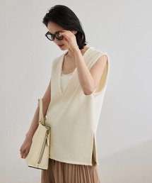 ROPE' | 【洗える】【WEB・一部店舗限定】サマーツイードオーバージレ(ベスト)