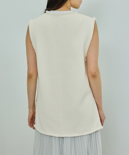 ROPE'(ロペ)の「【洗える】【WEB・一部店舗限定】サマーツイードオーバージレ(ベスト・レディース・ブラック系その他/ホワイト系その他5・FREE)」の17枚目の写真