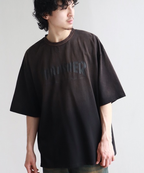 THRASHER（スラッシャー）の「【THRASHER/スラッシャー】オーバーサイズ ヴィンテージライク ダメージ加工 半袖フェイドTシャツ（Tシャツ/カットソー・メンズ・ピンク/ブラウン/ブラック/ネイビー・M/XL/L）」の20枚目の写真