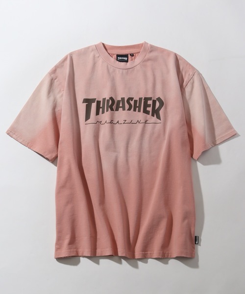 THRASHER（スラッシャー）の「【THRASHER/スラッシャー】オーバーサイズ ヴィンテージライク ダメージ加工 半袖フェイドTシャツ（Tシャツ/カットソー・メンズ・ピンク/ブラウン/ブラック/ネイビー・M/XL/L）」の15枚目の写真
