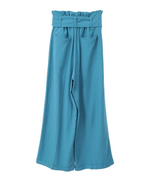 YECCA VECCA(イェッカヴェッカ)の「ベルテッドリネン混ワイドパンツ(その他パンツ・レディース・ライトベージュ/ブルーグリーン/ネイビー・FREE)」の12枚目の写真