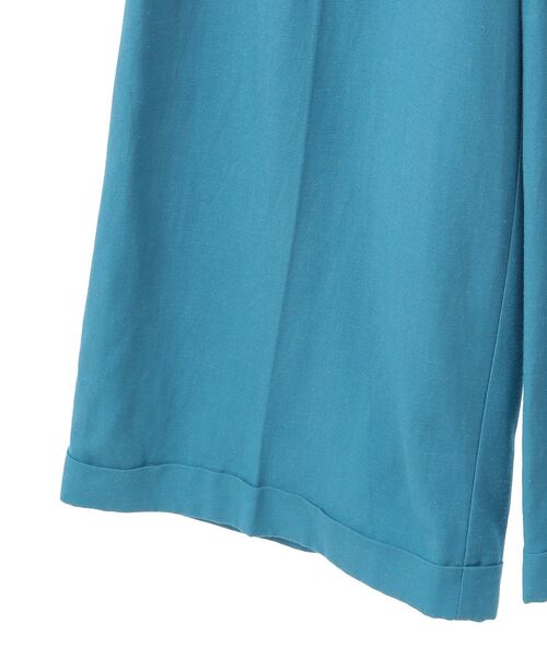 YECCA VECCA(イェッカヴェッカ)の「ベルテッドリネン混ワイドパンツ(その他パンツ・レディース・ライトベージュ/ブルーグリーン/ネイビー・FREE)」の10枚目の写真