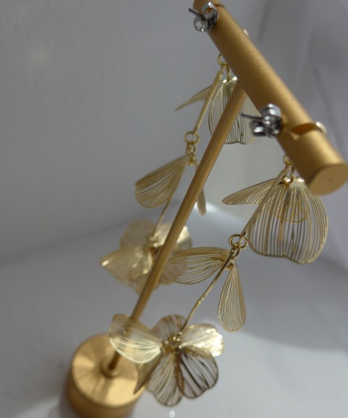 Dorry Doll(ドリードール)の「すかしメタルフラワーロングピアス(ピアス(両耳用)・レディース・ゴールド/シルバー・FREE)」の15枚目の写真