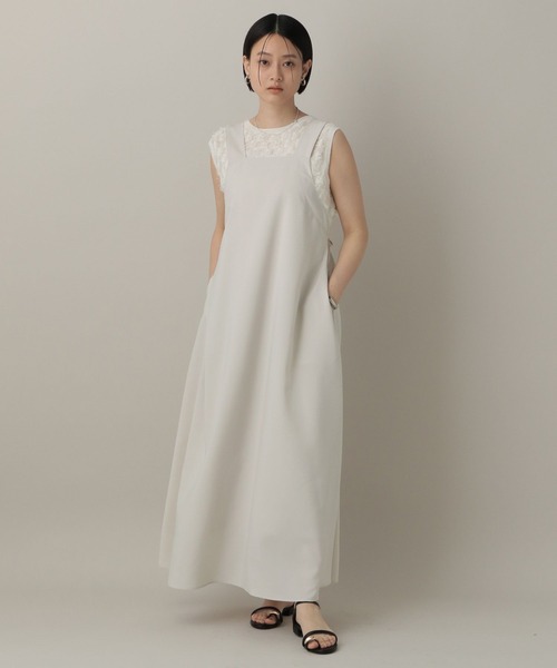 A part by(アパートバイ)の「バックリボンワンピース(ジャンパースカート・レディース・ブラウン/アイボリー/グレー系その他4・FREE)」の8枚目の写真