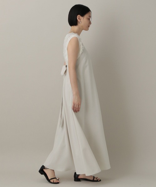 A part by(アパートバイ)の「バックリボンワンピース(ジャンパースカート・レディース・ブラウン/アイボリー/グレー系その他4・FREE)」の11枚目の写真