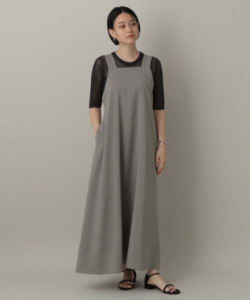 A part by(アパートバイ)の「バックリボンワンピース(ジャンパースカート・レディース・ブラウン/アイボリー/グレー系その他4・FREE)」の17枚目の写真