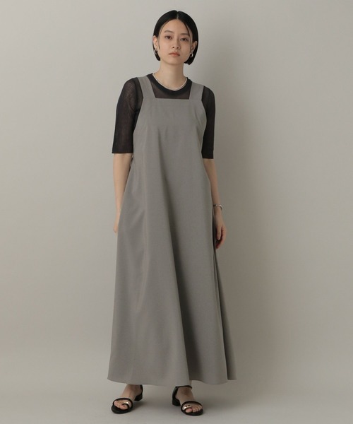 A part by(アパートバイ)の「バックリボンワンピース(ジャンパースカート・レディース・ブラウン/アイボリー/グレー系その他4・FREE)」の16枚目の写真