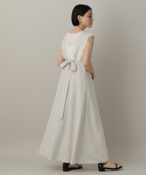 A part by(アパートバイ)の「バックリボンワンピース(ジャンパースカート・レディース・ブラウン/アイボリー/グレー系その他4・FREE)」の10枚目の写真