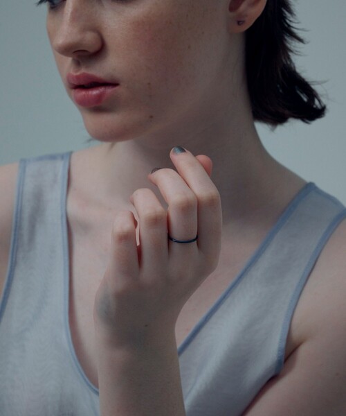 and cloud（アンドクラウド）の「Ink Skinny Ring（リング・レディース・ブラック/シルバー/ブルー・#1/#7/#5/#03/#15/#13/#11/#9）」の16枚目の写真