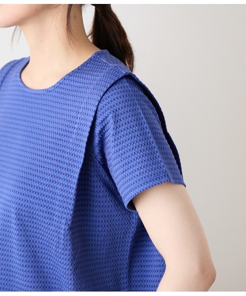 格子サッカー肩タックT（Tシャツ/カットソー）｜NEWYORKER