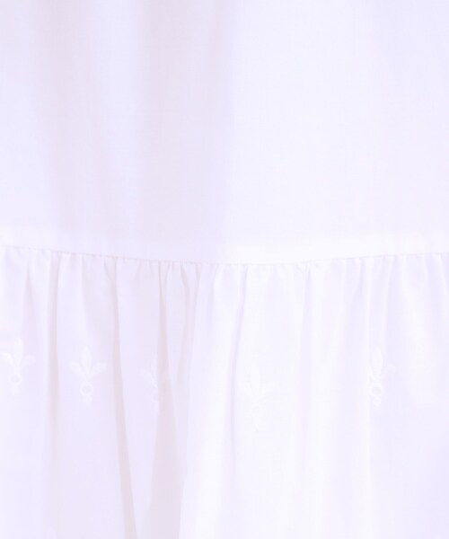 SHOO・LA・RUE(シューラルー)の「スカラップレースが華やか コットンティアードスカート(スカート・レディース・ホワイト/ブルー系その他/ブラック・00)」の10枚目の写真