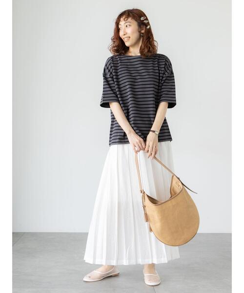 Lugnoncure(ルノンキュール)の「シアータックプリーツスカート《2025summer catalog item》(スカート・レディース・ブラウン/オフホワイト/グレー・F)」の21枚目の写真