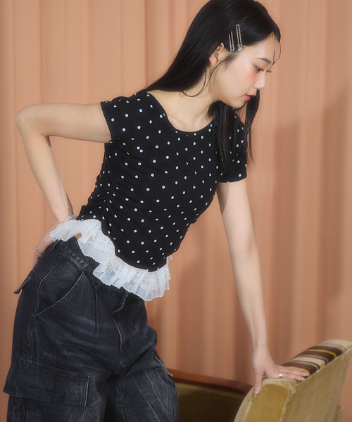 3.3 Field Trip （3.3フィールドトリップ）の「3.3 Field Trip／裾レースアソートTシャツ（Tシャツ/カットソー・レディース・その他4/その他2/その他1/その他3・FREE）」の9枚目の写真