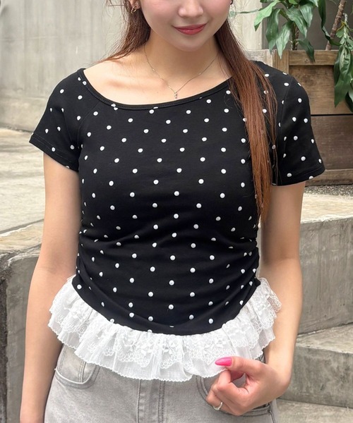 3.3 Field Trip （3.3フィールドトリップ）の「3.3 Field Trip／裾レースアソートTシャツ（Tシャツ/カットソー・レディース・その他4/その他2/その他1/その他3・FREE）」の6枚目の写真