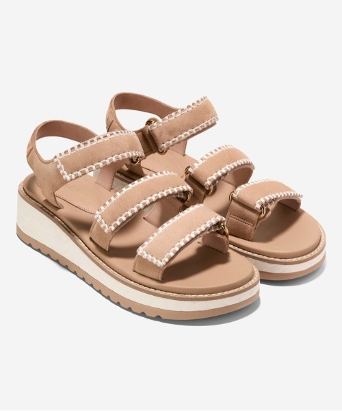 COLE HAAN(コールハーン)の「グランドプロ デイリン ウェッジ トリプル ストラップ サンダル womens(サンダル・レディース・ブラウン・6/6.5/7/7.5/5.5/8.5/8/5)」の2枚目の写真