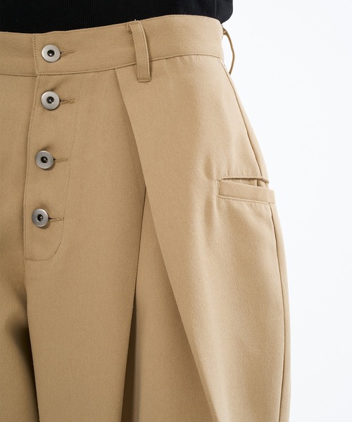 WISH FOR EVER バギースラックス ASSORT CROSS TUCK BAGGY PANTS / アソートクロスタックバギー