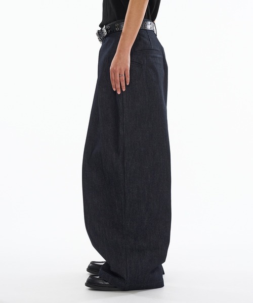 新色追加】ASSORT CROSS TUCK BAGGY PANTS / アソートクロス