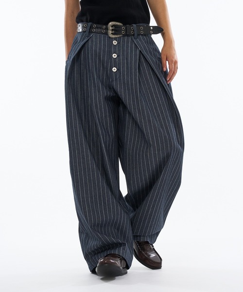 ［完売品］ASSORT CROSS TUCK BAGGY PANTS 新色追加】ASSORT CROSS TUCK BAGGY PANTS / アソートクロス