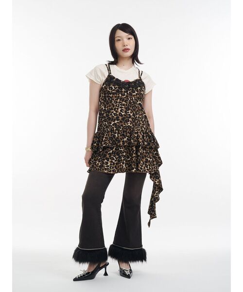 jouetie（ジュエティ）の「ファードッキングフィットフレアデニム（デニムパンツ・レディース・ブラック/ブルー・SMALL/MEDIUM）」の17枚目の写真