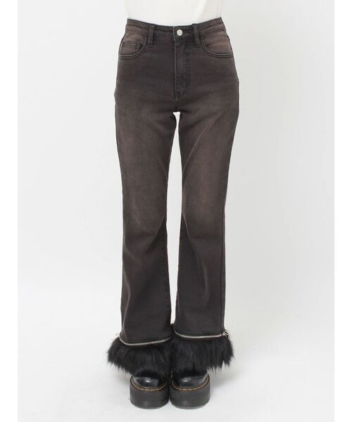 jouetie（ジュエティ）の「ファードッキングフィットフレアデニム（デニムパンツ・レディース・ブラック/ブルー・SMALL/MEDIUM）」の21枚目の写真