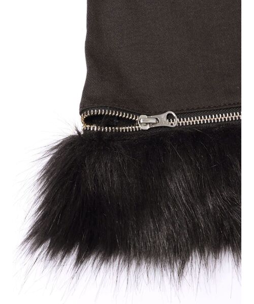 jouetie（ジュエティ）の「ファードッキングフィットフレアデニム（デニムパンツ・レディース・ブラック/ブルー・SMALL/MEDIUM）」の10枚目の写真