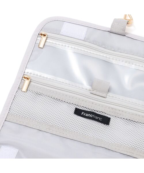 セール】ポップステッチキルト ハンギングポーチ M ライトパープル 撥