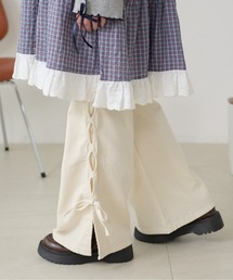 kutir（クティール）の「【3サイズ展開】【新色追加】オーバーダイリボンフレアデニムパンツ（デニムパンツ）」