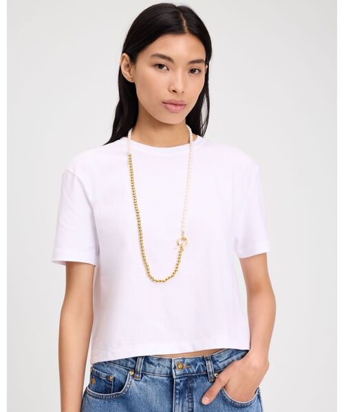 kate spade new york(ケイトスペード ニューヨーク)の「ロープ アンド ノット ロング トグル ネックレス(ネックレス・レディース・イエロー・ONESIZE)」の2枚目の写真