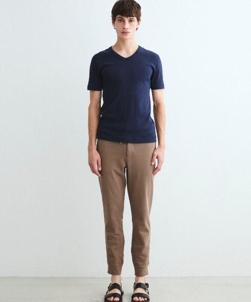 three dots(スリードッツ)の「オーガニックコットンニット Keith(Tシャツ/カットソー・メンズ・ベージュ系その他/ダークオリーブ・MEDIUM/LARGE/X-LARGE/SMALL)」の6枚目の写真