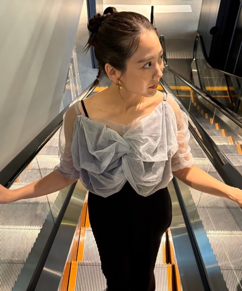 twisted bustier layered tops / ツイステッドビスチェ