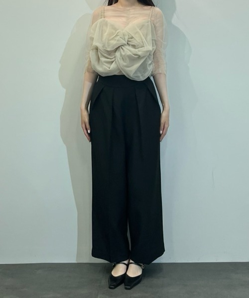 ANDRESDツイステッドビスチェレイヤードトップス twisted bustier layered tops / ツイステッドビスチェ