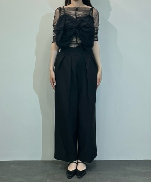 twisted bustier layered tops / ツイステッドビスチェ
