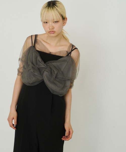 ANDRESDツイステッドビスチェレイヤードトップス twisted bustier layered tops / ツイステッドビスチェ