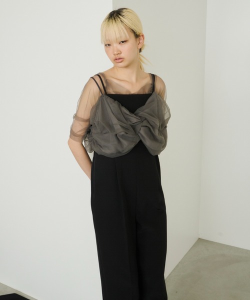 twisted bustier layered tops / ツイステッドビスチェ