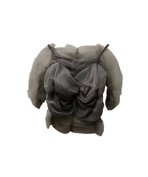 tシャツ 「ANDRESD」twisted bustier layered tops「ツイステッドビスチェレイヤードトップス」 レディース twisted bustier layered tops / ツイステッドビスチェ