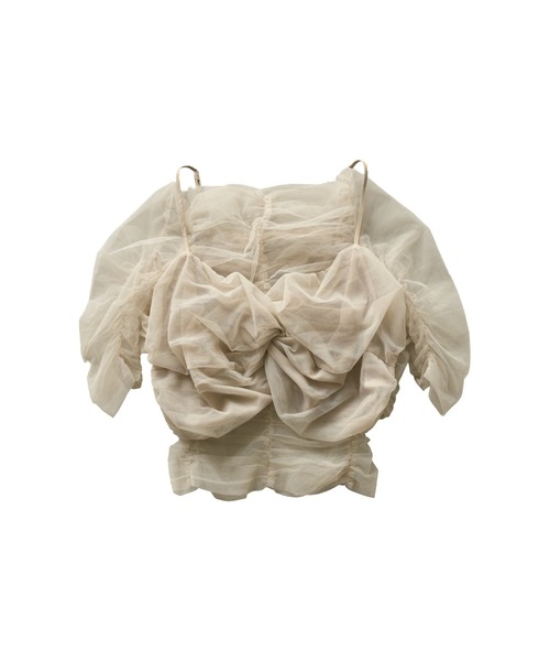 ANDRESDツイステッドビスチェレイヤードトップス twisted bustier layered tops / ツイステッドビスチェ