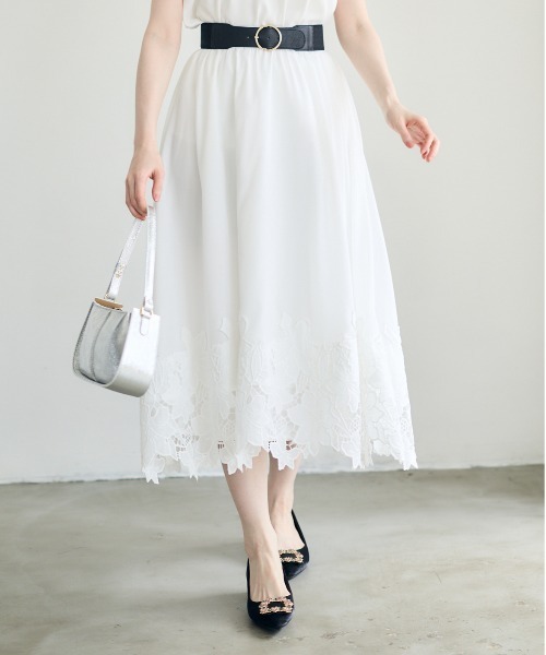 セール】裾刺繍ドッキングスカート（スカート）｜12Twelve Agenda
