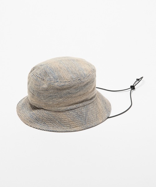 meanswhile（ミーンズワイル）の「Hombre Sashiko Stitch Adjustable Hat（ハット・メンズ・ベージュ系・FREE）」の3枚目の写真