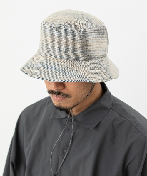 meanswhile（ミーンズワイル）の「Hombre Sashiko Stitch Adjustable Hat（ハット・メンズ・ベージュ系・FREE）」の7枚目の写真