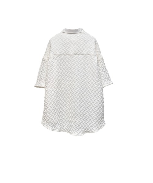 Nora Lily（ノラリリー）の「【Nora Lily】Emboss Wide S/S Shirt(UNISEX)（シャツ/ブラウス・メンズ・ホワイト/ブラック/ライトグリーン・FREE）」の11枚目の写真