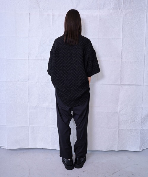 Nora Lily（ノラリリー）の「【Nora Lily】Emboss Wide S/S Shirt(UNISEX)（シャツ/ブラウス・メンズ・ホワイト/ブラック/ライトグリーン・FREE）」の17枚目の写真