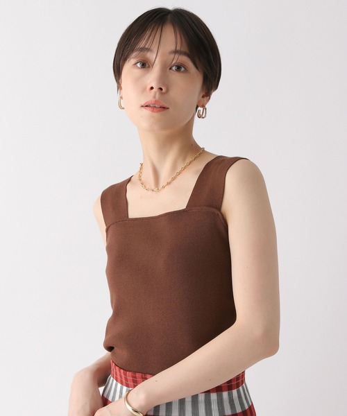 Elura（エルーラ）の「総針スクエアニット/495595（ニット/セーター・レディース・ブラック/ブラウン/ホワイト・FREE）」の9枚目の写真