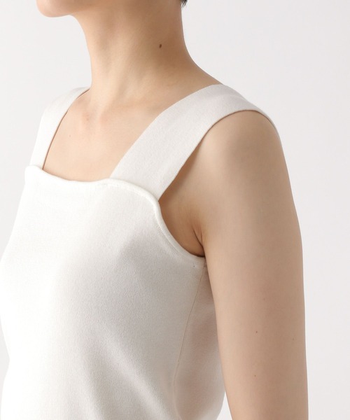 Elura（エルーラ）の「総針スクエアニット/495595（ニット/セーター・レディース・ブラック/ブラウン/ホワイト・FREE）」の14枚目の写真