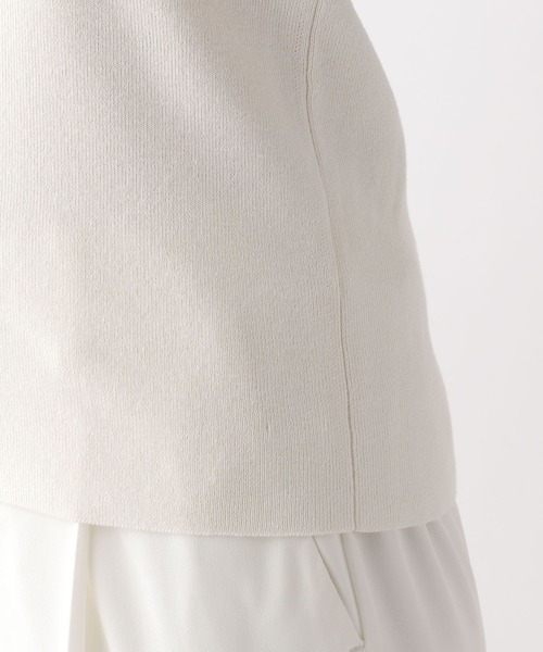 Elura（エルーラ）の「総針スクエアニット/495595（ニット/セーター・レディース・ブラック/ブラウン/ホワイト・FREE）」の15枚目の写真