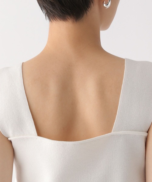 Elura（エルーラ）の「総針スクエアニット/495595（ニット/セーター・レディース・ブラック/ブラウン/ホワイト・FREE）」の16枚目の写真