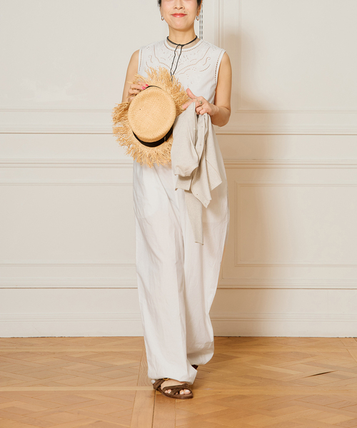 IENA LA BOUCLE カットワークレースオールインワン IENA LA BOUCLE カットワークレースオールインワン（つなぎ