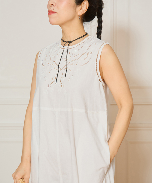 追加》IENA LA BOUCLE カットワークレースオールインワン2