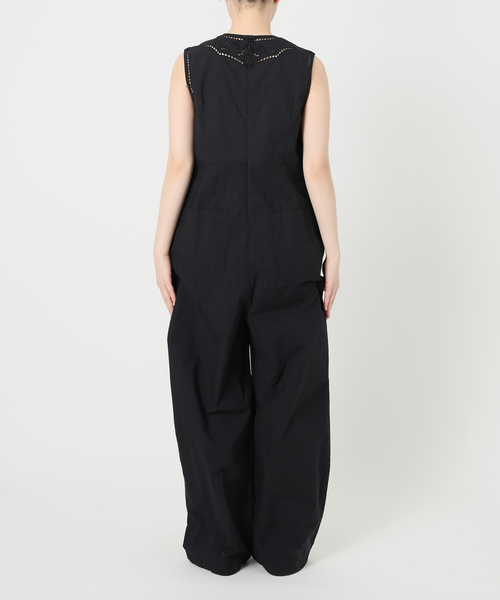 【新品】IENA LA BOUCLEカットワークレースオールインワン ブラック 追加》IENA LA BOUCLE カットワークレースオールインワン2