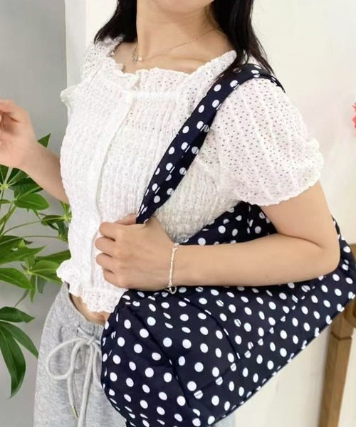 mebole(メボレ)の「パフスリーブフリルショートトップス(Tシャツ/カットソー・レディース・ピンク/ブラック/ホワイト・FREE)」の9枚目の写真