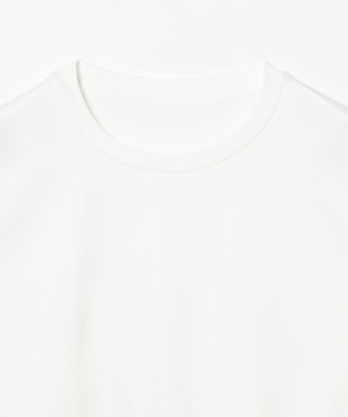 Demi-Luxe BEAMS（デミルクス ビームス）の「【1/9再値下げ】ポンチ ハーフスリーブ Tシャツ［手洗い可］（Tシャツ/カットソー・レディース・ホワイト/ダークブラウン・ONE SIZE）」の17枚目の写真